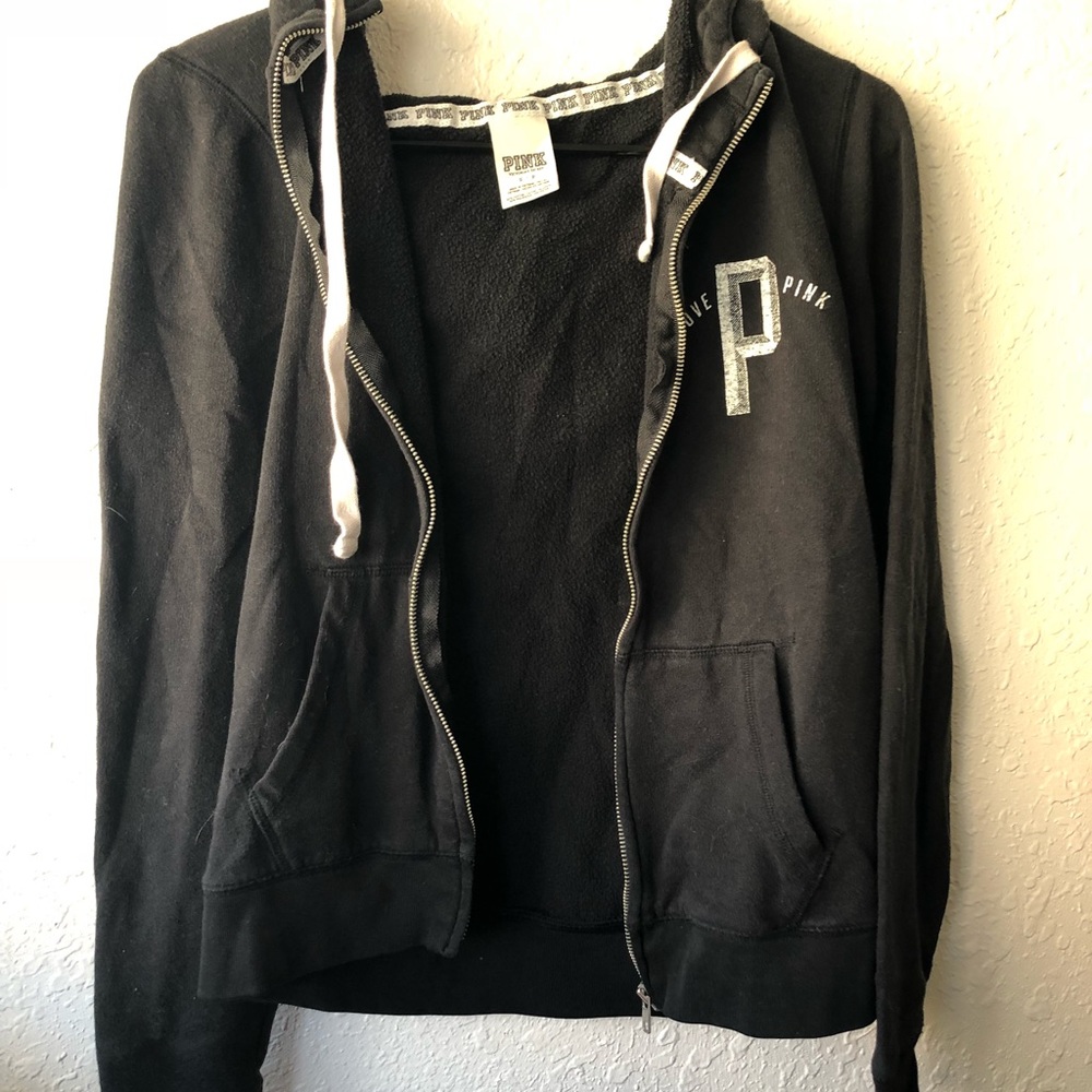 Pink Victoria’s Secret Zip Up Hoodie